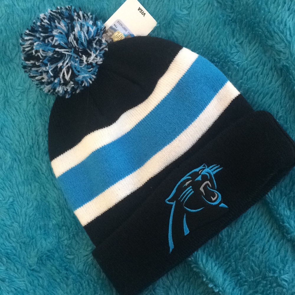 Carolina Panthers Winter Pom Pom Hat 💙🖤